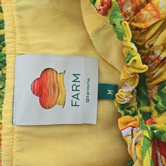 Farm Rio Tangerines Midi Dress Size Medium - Picture 3 of 9